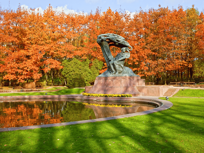 Monument de Frédéric Chopin à Varsovie – Palais de Łazienki